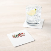Weihnachts-Weihnachtskaffee Funny Holiday Liebe Rechteckiger Pappuntersetzer (Vor Ort)