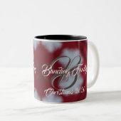 Weihnachts-Weihnachtskaffee-Tasse Zweifarbige Tasse (VorderseiteRechts)