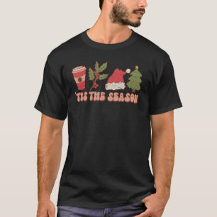 Weihnachts-Weihnachtskaffee-Weihnachtsmannmütze Ch T-Shirt