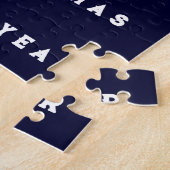 Weihnachts-Weihnachtskajak Puzzle (Seite)