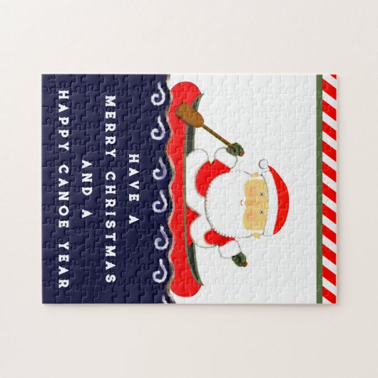 Weihnachts-Weihnachtskajak Puzzle (Horizontal)