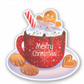 Weihnachts-Weihnachtskalender Aufkleber (Vorderseite)