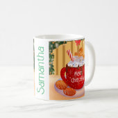 Weihnachts-Weihnachtskalender Kaffeetasse (VorderseiteRechts)
