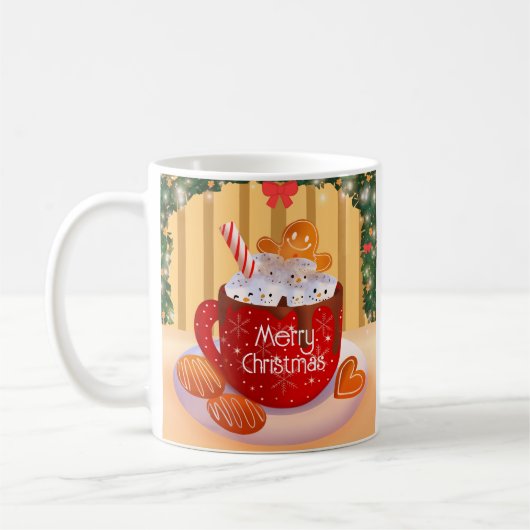 Weihnachts-Weihnachtskalender Kaffeetasse (Links)