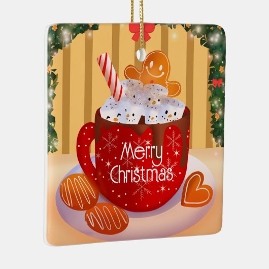 Weihnachts-Weihnachtskalender Keramikornament (Rechts)