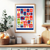 Weihnachts-Weihnachtskalender Poster