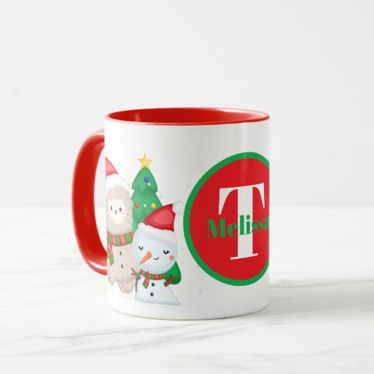 Weihnachts-Weihnachtskalender Tasse (Vorderseite Links)