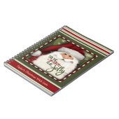 Weihnachts-Weihnachtskalender von Weihnachten Grün Notizblock (Linke Seite)