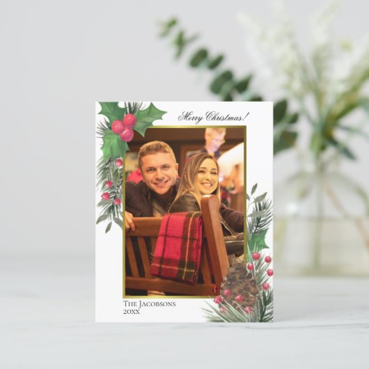 Weihnachts-Weihnachtskarte (Stehend Vorderseite)