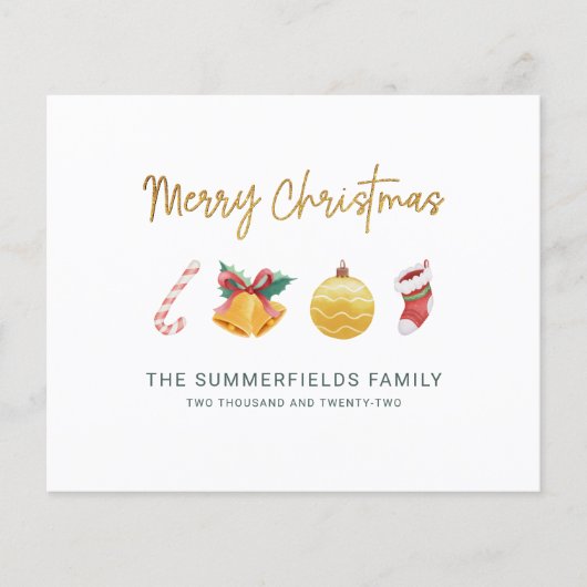 Weihnachts-Weihnachtskarte (Vorderseite)