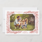 Weihnachts-Weihnachtskarte aus handgezeichnetem Ki Feiertagskarte (Vorderseite)