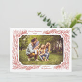 Weihnachts-Weihnachtskarte aus handgezeichnetem Ki Feiertagskarte (Stehend Vorderseite)