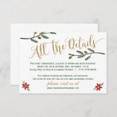 Weihnachts-Weihnachtskarte Begleitkarte (Vorne/Hinten)