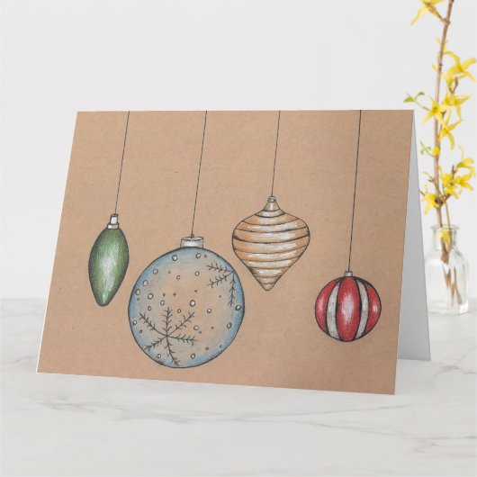 Weihnachts Weihnachtskarte der Saison Karte (Gelbe Blume)