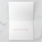 Weihnachts Weihnachtskarte der Saison Karte (Innenseite)