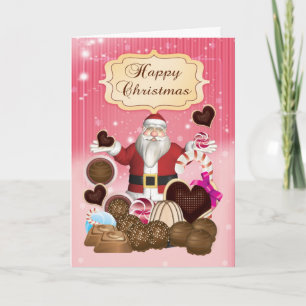 Weihnachts-Weihnachtskarte des Weihnachtsmanns Feiertagskarte