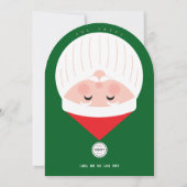 Weihnachts-Weihnachtskarte Einladung (Rückseite)