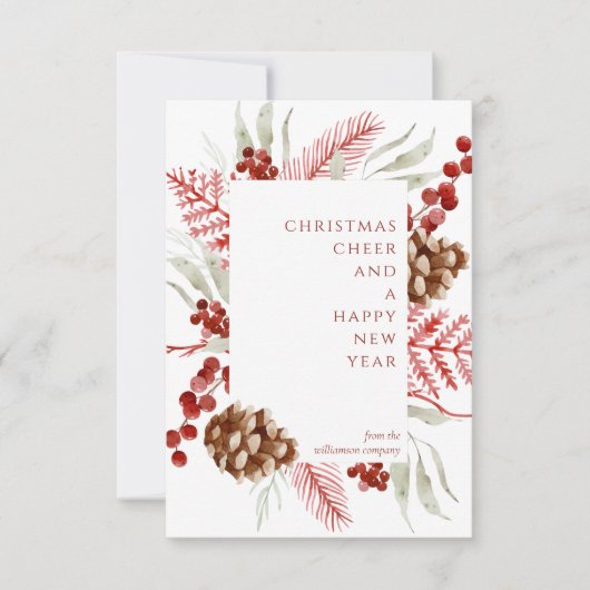 Weihnachts-Weihnachtskarte Einladung (Vorderseite)