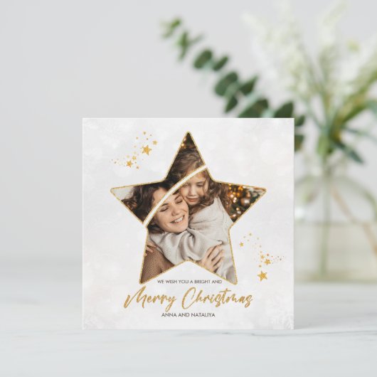 Weihnachts-Weihnachtskarte Einladung (Stehend Vorderseite)