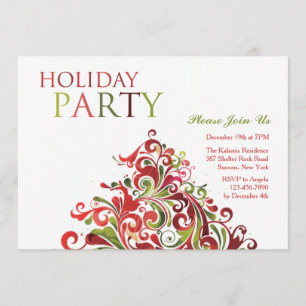 Weihnachts-Weihnachtskarte Einladung