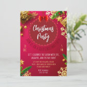 Weihnachts-Weihnachtskarte Einladung (Stehend Vorderseite)