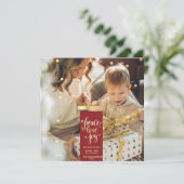 Weihnachts-Weihnachtskarte Einladung (Stehend Vorderseite)