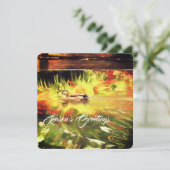 Weihnachts-Weihnachtskarte Feiertagskarte (Stehend Vorderseite)