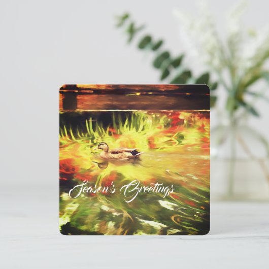 Weihnachts-Weihnachtskarte Feiertagskarte (Stehend Vorderseite)