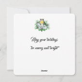 Weihnachts-Weihnachtskarte Feiertagskarte (Rückseite)