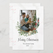 Weihnachts-Weihnachtskarte Feiertagskarte (Vorne/Hinten)