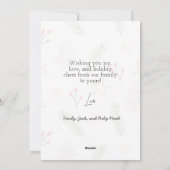 Weihnachts-Weihnachtskarte Feiertagskarte (Rückseite)