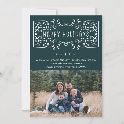 Weihnachts-Weihnachtskarte Feiertagskarte (Vorderseite)