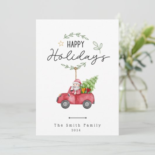 Weihnachts-Weihnachtskarte Feiertagskarte (Stehend Vorderseite)