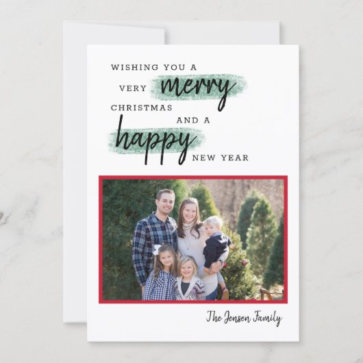 Weihnachts-Weihnachtskarte Feiertagskarte (Vorderseite)