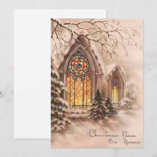 Weihnachts-Weihnachtskarte Feiertagskarte (Vorne/Hinten)