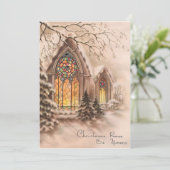 Weihnachts-Weihnachtskarte Feiertagskarte (Stehend Vorderseite)