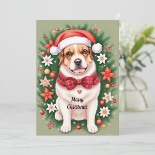 Weihnachts-Weihnachtskarte Feiertagskarte (Stehend Vorderseite)