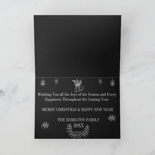 Weihnachts-Weihnachtskarte Feiertagskarte (Innenseite)