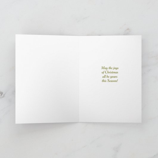 Weihnachts-Weihnachtskarte Feiertagskarte (Innenseite)