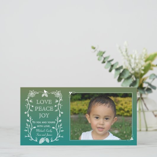 Weihnachts-Weihnachtskarte Feiertagskarte (Stehend Vorderseite)