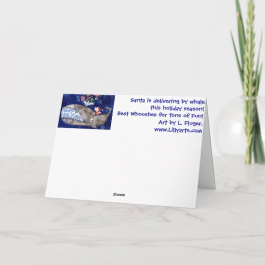 Weihnachts-Weihnachtskarte Feiertagskarte (Rückseite)