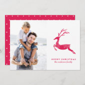 Weihnachts-Weihnachtskarte Feiertagskarte (Vorne/Hinten)