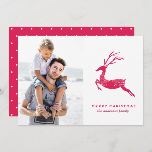 Weihnachts-Weihnachtskarte Feiertagskarte (Vorne/Hinten)