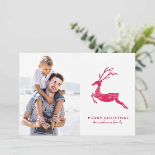 Weihnachts-Weihnachtskarte Feiertagskarte (Stehend Vorderseite)