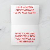 Weihnachts-Weihnachtskarte Feiertagskarte (Innenseite)