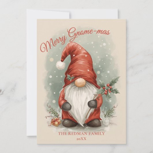 Weihnachts-Weihnachtskarte Feiertagskarte (Vorderseite)