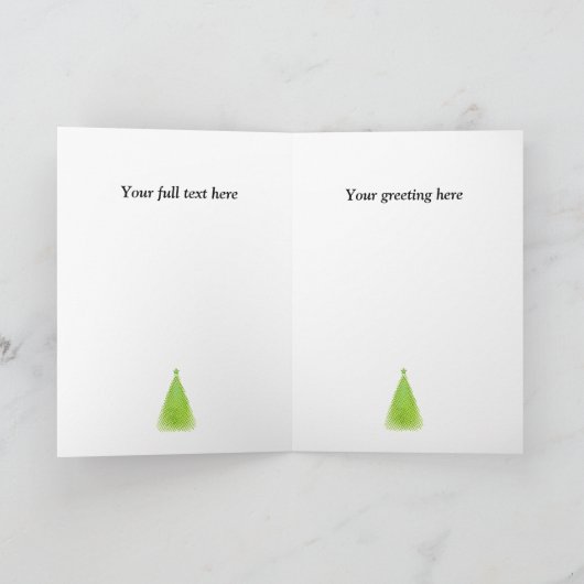 Weihnachts-Weihnachtskarte Feiertagskarte (Innenseite)