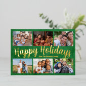 Weihnachts-Weihnachtskarte Folien Feiertagskarte (Stehend vorne)