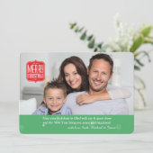 Weihnachts-Weihnachtskarte Foto Feiertagskarte (Stehend Vorderseite)