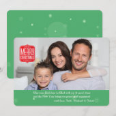 Weihnachts-Weihnachtskarte Foto Feiertagskarte (Vorne/Hinten)